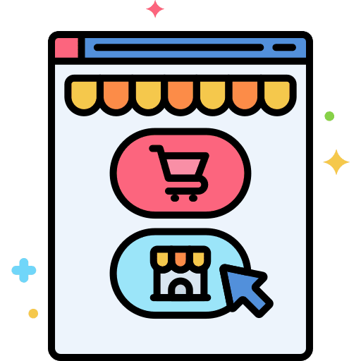Buy continue commerce and shopping store icon Buy continue commerce and shopping store icon