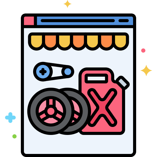 Car parts buying car parts online icon Car parts buying car parts online icon