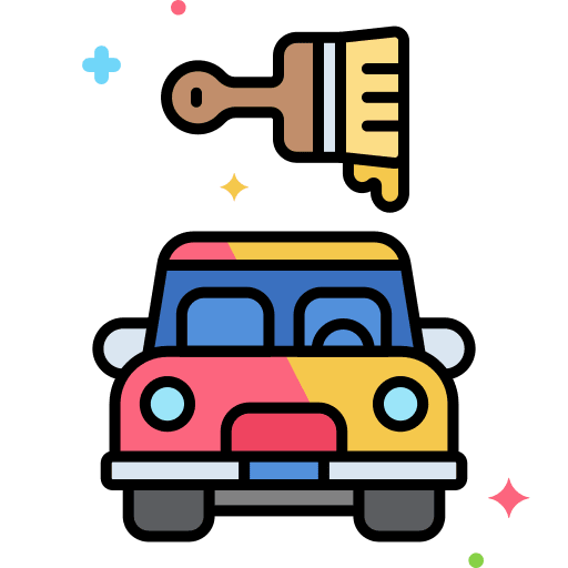 Painting customize ecommerce transportation icon Painting customize ecommerce transportation icon
