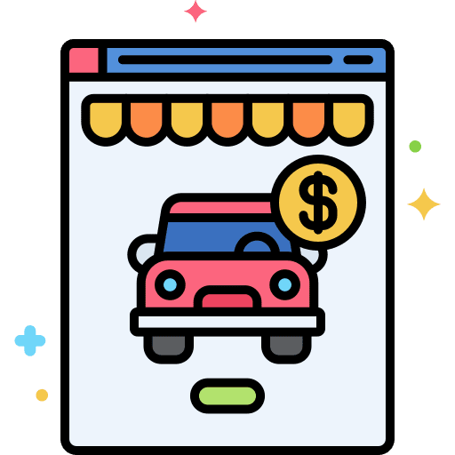 Shopping web page website browser icon Shopping web page website browser icon