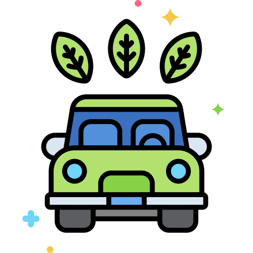Zero emission power transport eco car icon Zero emission power transport eco car icon
