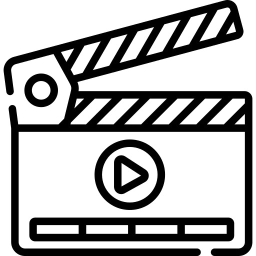 Clapperboard entertainment photographic film clapper icon Clapperboard entertainment photographic film clapper icon
