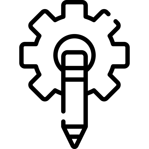 Design process configuration settings setup icon Design process configuration settings setup icon