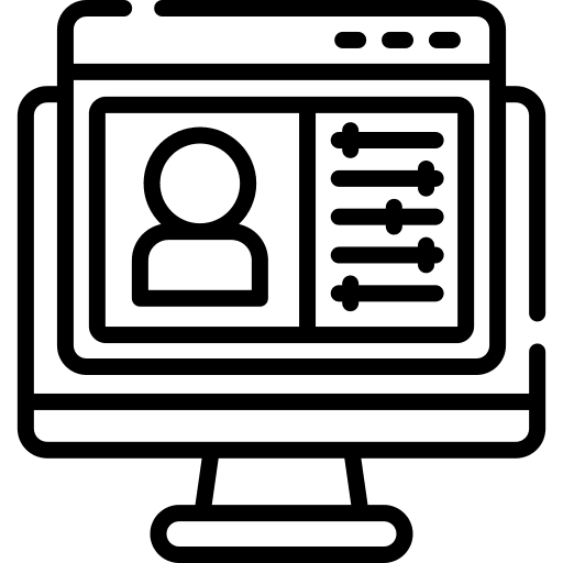 Graphic editor configuration monitor graphic editor icon Graphic editor configuration monitor graphic editor icon