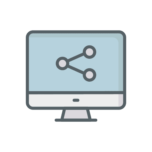 Monitor screen network monitor screen sharing icon