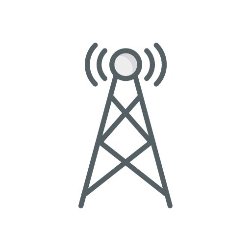 Wifi connection communications signal tower wifi connection icon