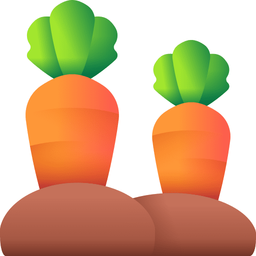 Carrots farm harvest farming and gardening icon Carrots farm harvest farming and gardening icon