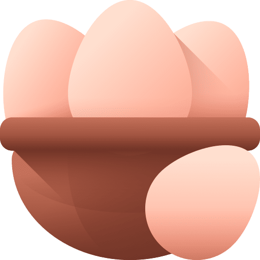 Eggs basket organic eggs icon