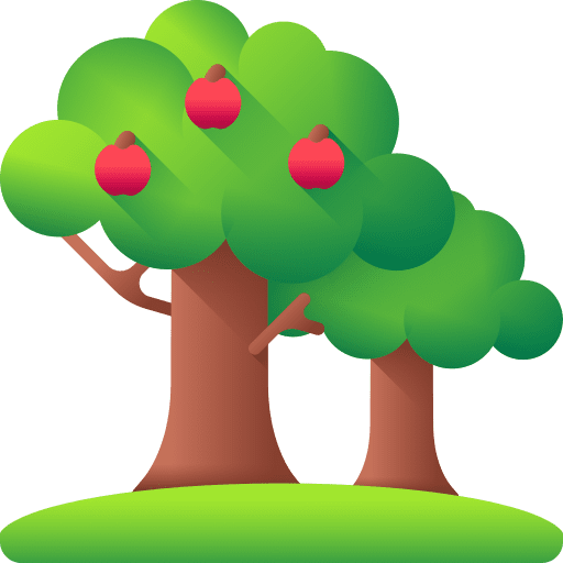 Trees nature fruit tree spring icon