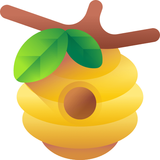 Beehive organic honeycomb bee icon Beehive organic honeycomb bee icon