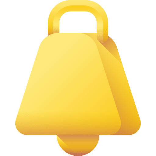 Cowbell farming and gardening percussion instrument music and multimedia icon Cowbell farming and gardening percussion instrument music and multimedia icon