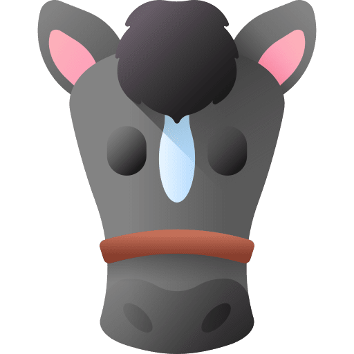 Horse animal kingdom zoology farming and gardening icon Horse animal kingdom zoology farming and gardening icon
