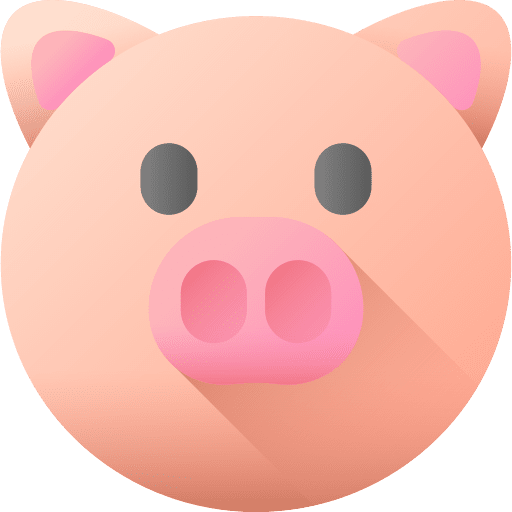 Pig animal kingdom farming and gardening animals icon Pig animal kingdom farming and gardening animals icon