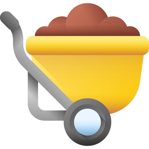 Wheelbarrow cart farming and gardening trolley icon Wheelbarrow cart farming and gardening trolley icon