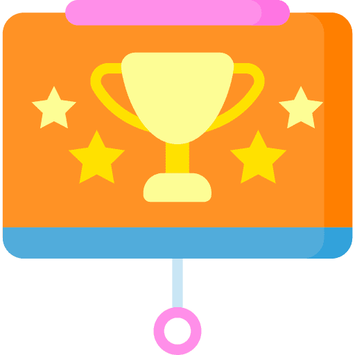 Presentation award business and finance business icon Presentation award business and finance business icon
