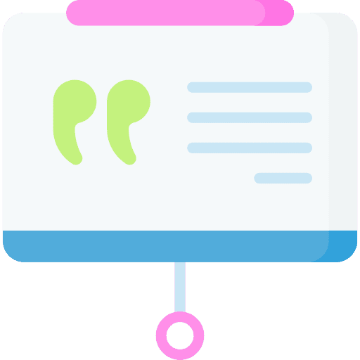 Presentation inverted commas presentation quote icon Presentation inverted commas presentation quote icon