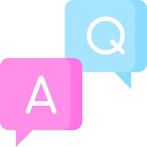 Q&a communications education questions icon Q&a communications education questions icon