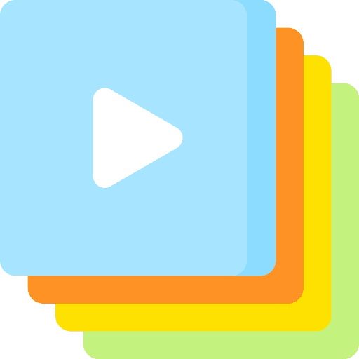 Slideshow files and folders gallery slides icon Slideshow files and folders gallery slides icon