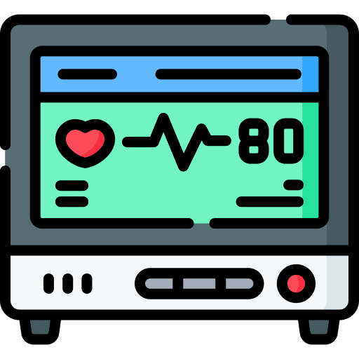 Heart monitoring cardiology hospital clinic icon