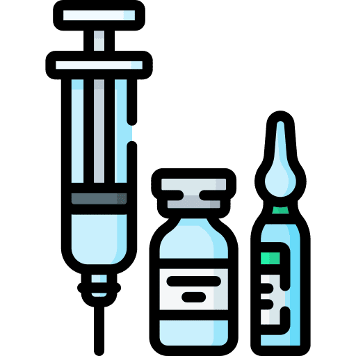 Medicine injection healthcare and medical ampoule icon