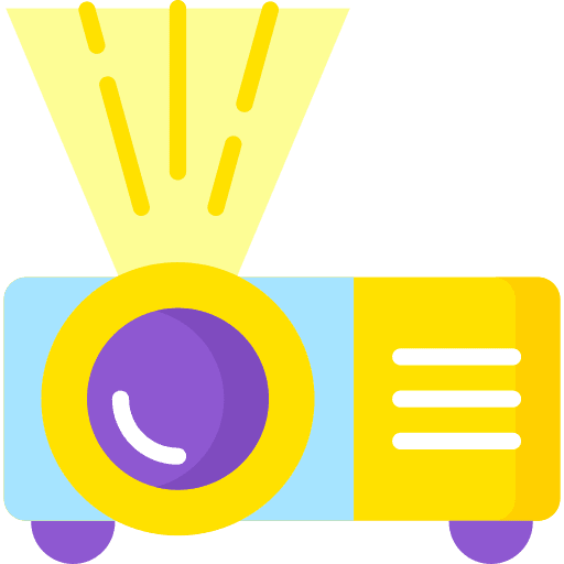 Projector business presentation education icon Projector business presentation education icon