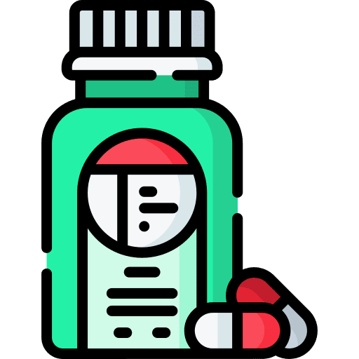 Medicine capsules bottle drugs icon Medicine capsules bottle drugs icon