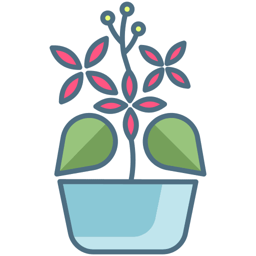 Plant flowers farming and gardening nature icon