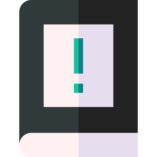 Book library safety guidebook icon