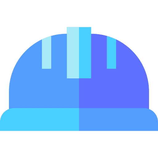 Helmet construction equipment security icon Helmet construction equipment security icon