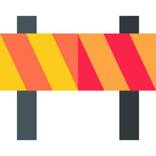 Barrier fence security barricade icon Barrier fence security barricade icon