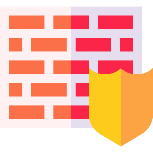Wall protection buildings security icon Wall protection buildings security icon