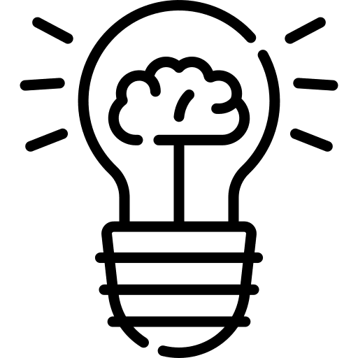 Creative thinking think light bulb creative thinking icon
