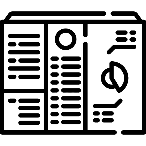 Dashboard business and finance data report icon