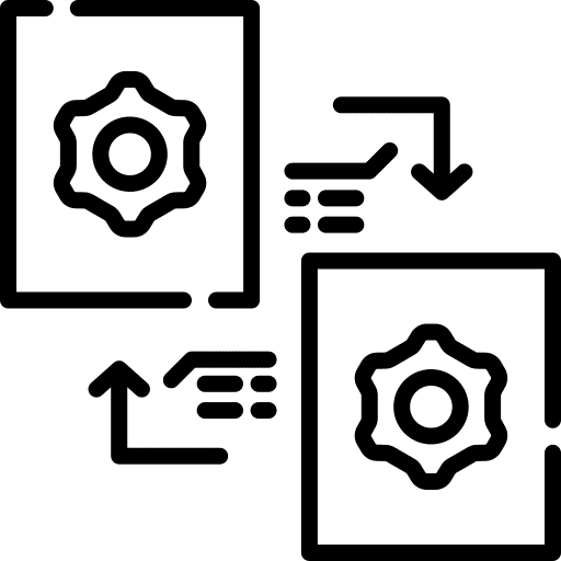 Exchange document exchange file icon