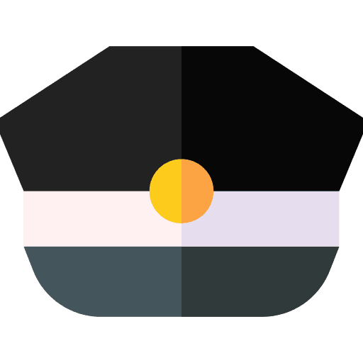 Police hat fashion police hat security icon Police hat fashion police hat security icon