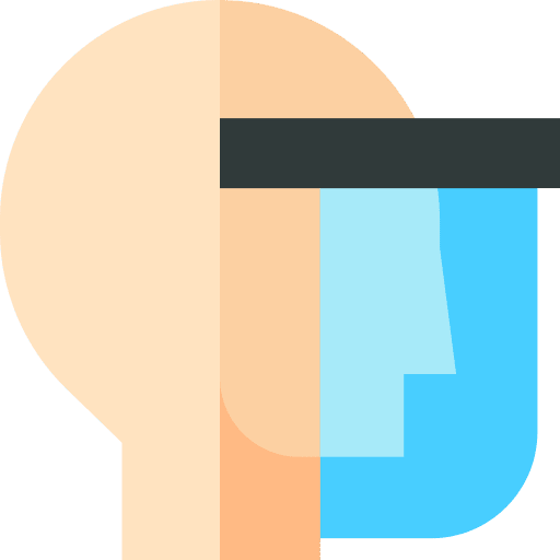 Shield face mask medicine mask icon Shield face mask medicine mask icon