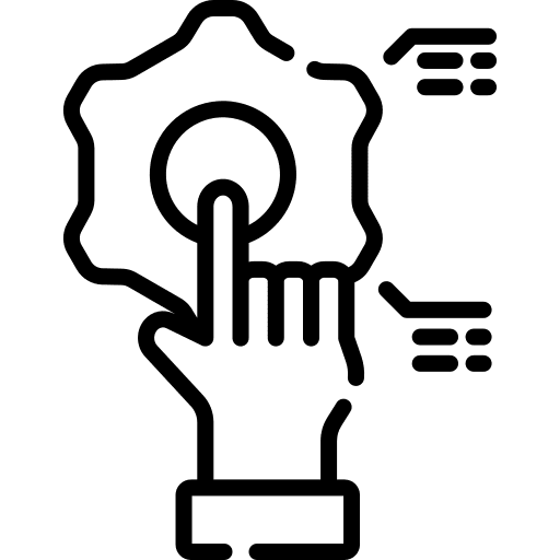 Control management settings cogwheel icon Control management settings cogwheel icon