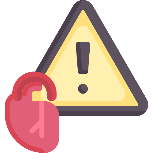 Heart warning healthcare and medical danger icon Heart warning healthcare and medical danger icon