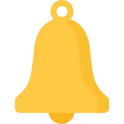 Bell ring alert notification icon Bell ring alert notification icon