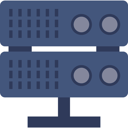 Database network electronics storage icon Database network electronics storage icon