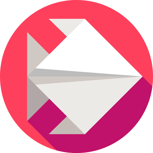 Fish origami paper craft icon