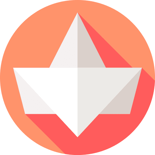 Origami art and design origami paper icon