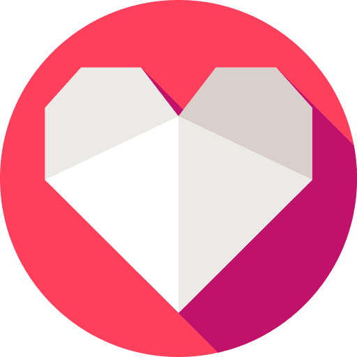 Heart cultures paper art and design icon Heart cultures paper art and design icon