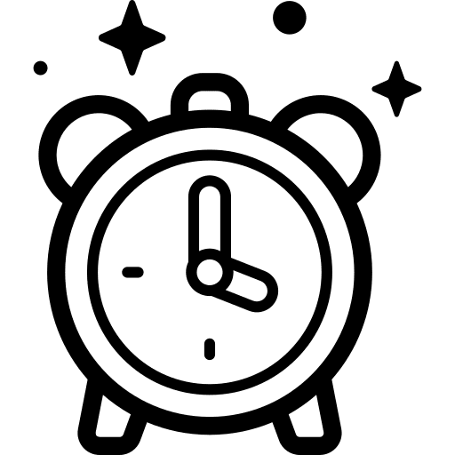 Clock electronics clock alarm icon