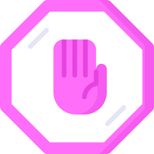 Restricted area signs signaling controlled icon