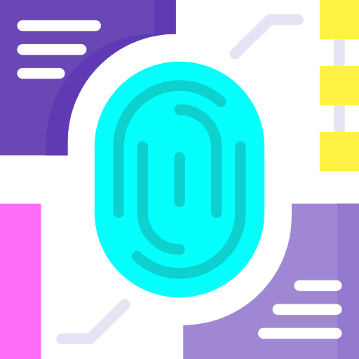 Biometric security technology ui icon Biometric security technology ui icon