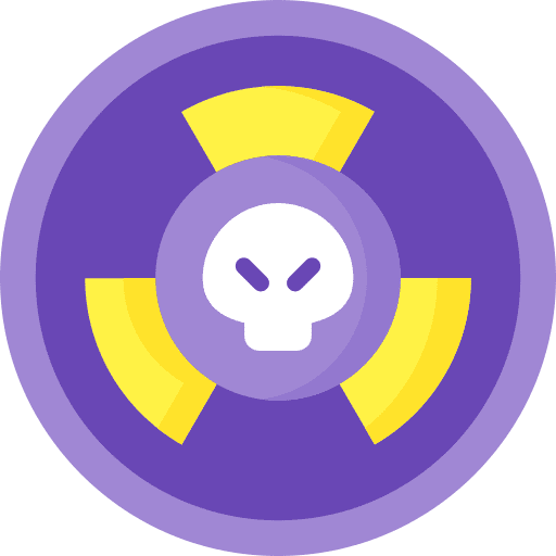 Radiation shapes and symbols industry alert icon Radiation shapes and symbols industry alert icon