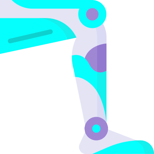 Cyborg android leg automaton icon Cyborg android leg automaton icon