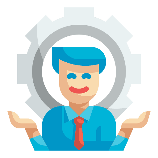 Engineer cogwheel engineer business icon Engineer cogwheel engineer business icon