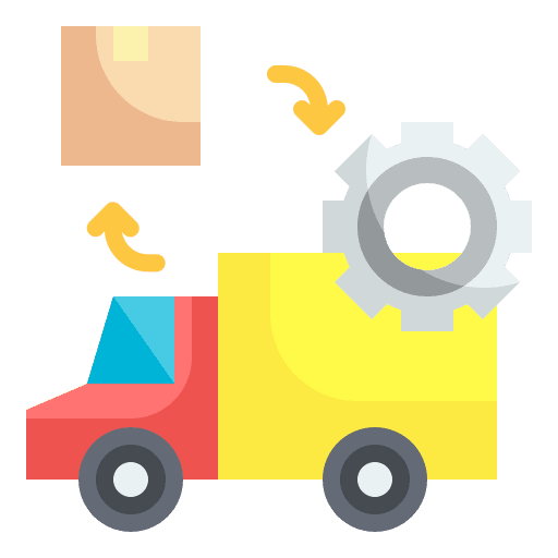 Supplies production transfer supplies icon